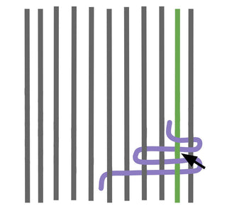 Weaving a Smooth Angle in Tapestry