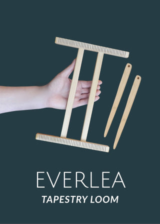 Kit de mini métier à tisser Everlea - Noyer