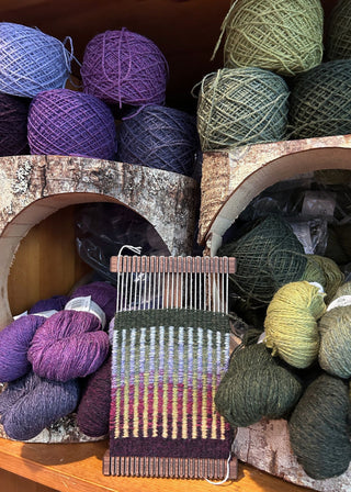 Kit de mini métier à tisser Everlea - Noyer