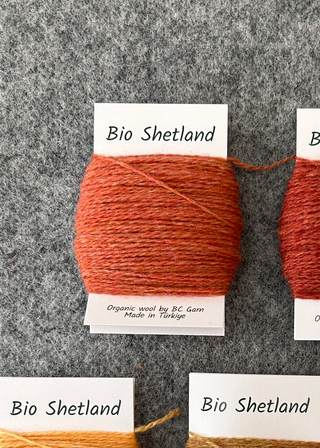 Terracotta Orange - Bio Shetland Single Yarn Bobbin