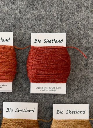 Bio Shetland Single Yarn Bobbins - 26 Colourways