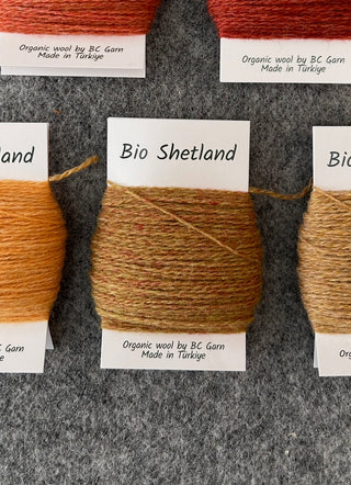 Bio Shetland Single Yarn Bobbins - 26 Colourways