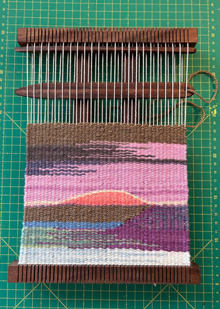 Kit de mini métier à tisser Everlea - Noyer