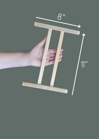 Kit de mini métier à tisser Everlea - Noyer